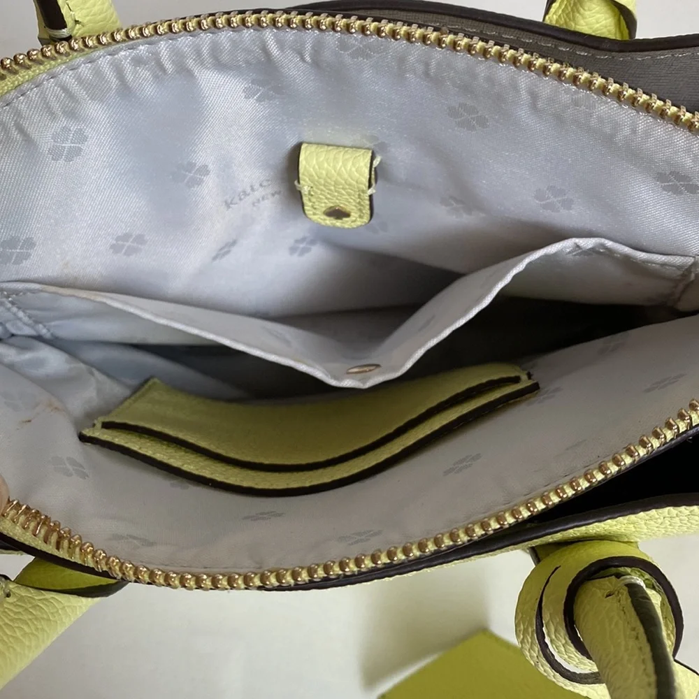 Kate Spade Collection Margaux Mini Satchel Top Handle Bag in Lemon Sorbet - Picture 10 of 11